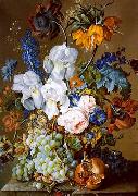 unknow artist, Floral, beautiful classical still life of flowers.120